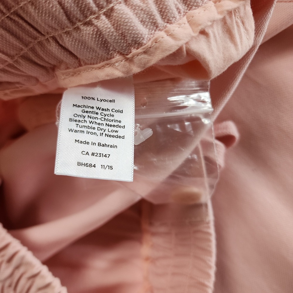 Talbots Womens The Easy Drawstring Pant Size XL Pink Lyocell Drawstring Waist - Picture 8 of 13